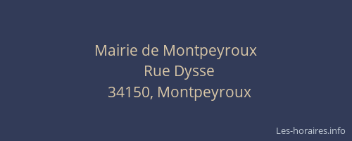 Mairie de Montpeyroux