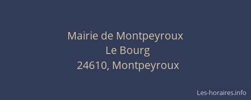 Mairie de Montpeyroux