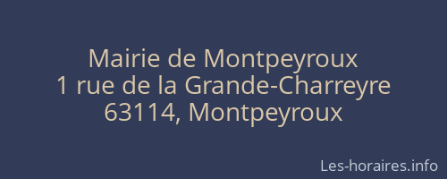Mairie de Montpeyroux