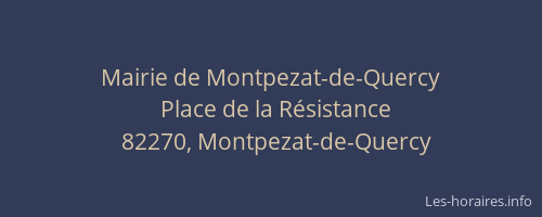 Mairie de Montpezat-de-Quercy