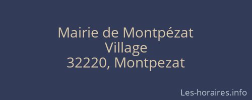 Mairie de Montpézat