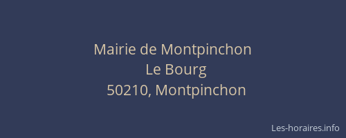 Mairie de Montpinchon