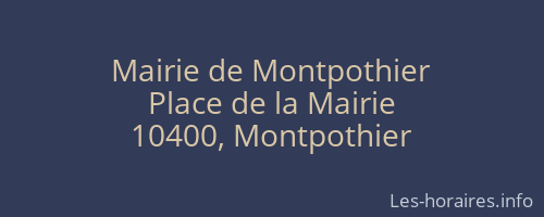 Mairie de Montpothier