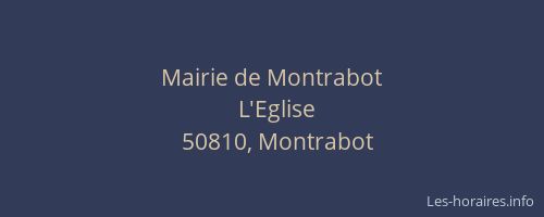 Mairie de Montrabot