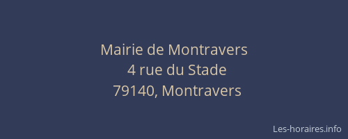 Mairie de Montravers