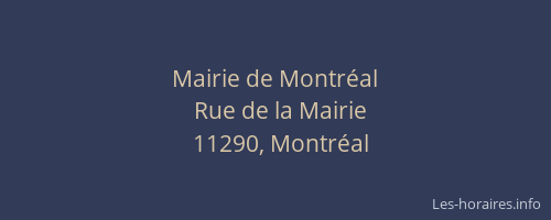 Mairie de Montréal