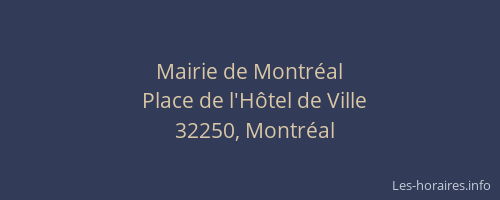 Mairie de Montr&eacute;al