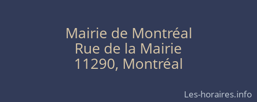 Mairie de Montréal