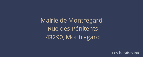 Mairie de Montregard