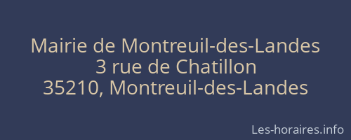 Mairie de Montreuil-des-Landes