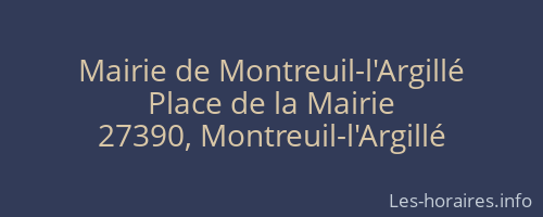 Mairie de Montreuil-l'Argillé