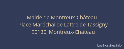 Mairie de Montreux-Château