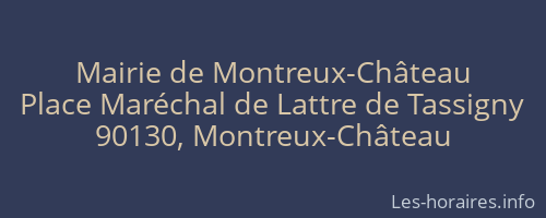 Mairie de Montreux-Château