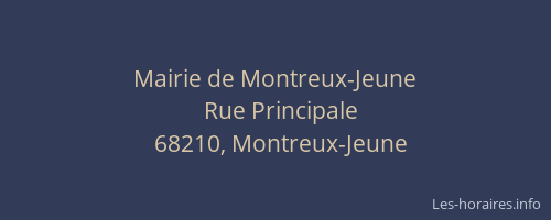 Mairie de Montreux-Jeune