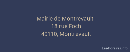 Mairie de Montrevault