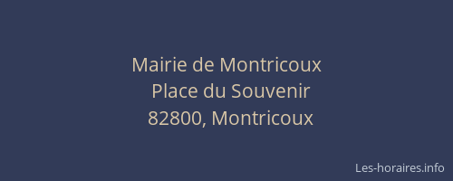 Mairie de Montricoux