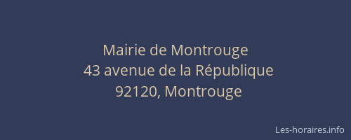 Mairie de Montrouge