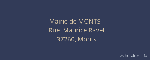 Mairie de MONTS