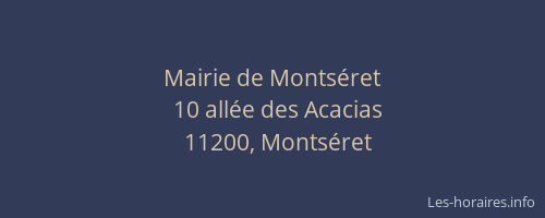 Mairie de Montséret