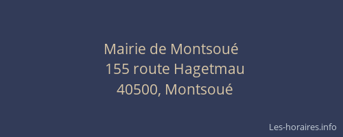 Mairie de Montsou&eacute;