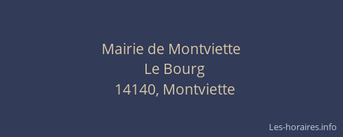 Mairie de Montviette