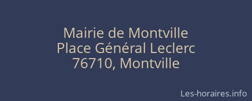 Mairie de Montville