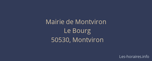 Mairie de Montviron