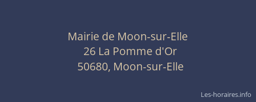 Mairie de Moon-sur-Elle