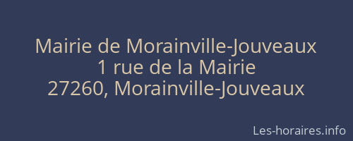Mairie de Morainville-Jouveaux