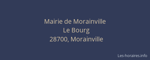 Mairie de Morainville