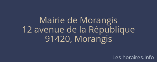 Mairie de Morangis