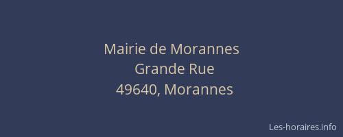 Mairie de Morannes