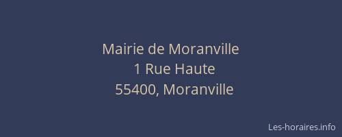 Mairie de Moranville