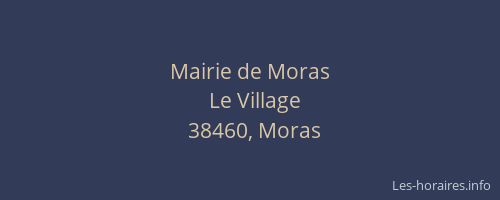 Mairie de Moras
