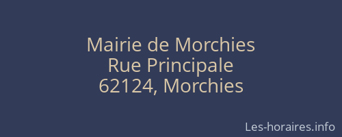 Mairie de Morchies