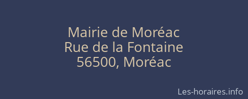 Mairie de Moréac