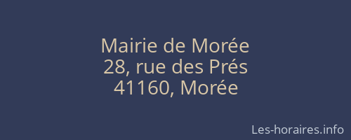 Mairie de Morée
