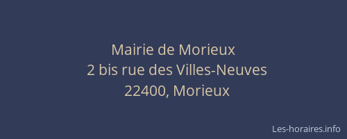 Mairie de Morieux