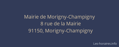 Mairie de Morigny-Champigny