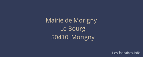 Mairie de Morigny