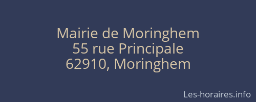 Mairie de Moringhem