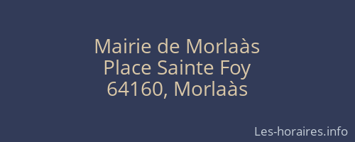 Mairie de Morlaàs