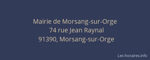 Mairie de Morsang-sur-Orge