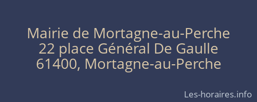 Mairie de Mortagne-au-Perche