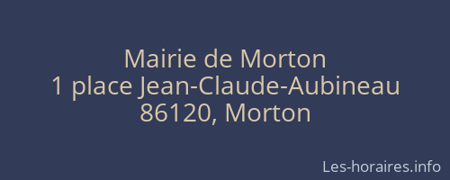 Mairie de Morton