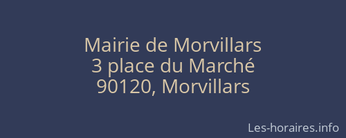 Mairie de Morvillars