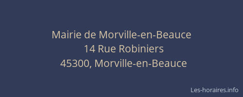 Mairie de Morville-en-Beauce