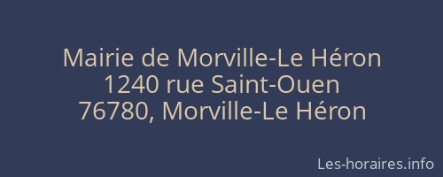 Mairie de Morville-Le Héron