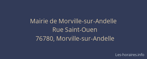 Mairie de Morville-sur-Andelle