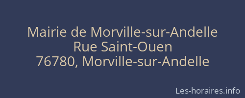 Mairie de Morville-sur-Andelle